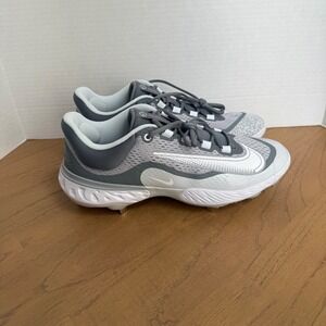 Nike Alpha Huarache Elite 4 Baseball Cleats Mens 13 Wolf Grey Metal DJ6521-12